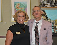 Commissioner-At-Large BJ Bishop and Scott Dudley with the Florida League of Cities Advocacy Committee.