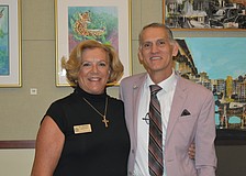 Commissioner-At-Large BJ Bishop and Scott Dudley with the Florida League of Cities Advocacy Committee.