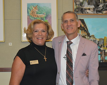 Commissioner-At-Large BJ Bishop and Scott Dudley with the Florida League of Cities Advocacy Committee.