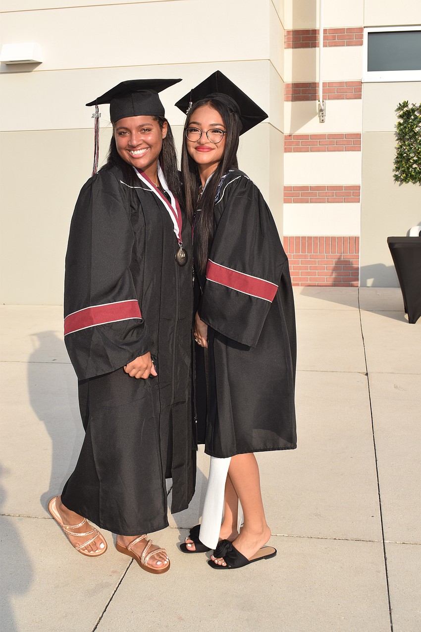 Braden River High's Lysmar Ramirez and Angelica Cisneros weren't sure they would make it to graduation, but they are thrilled they did.