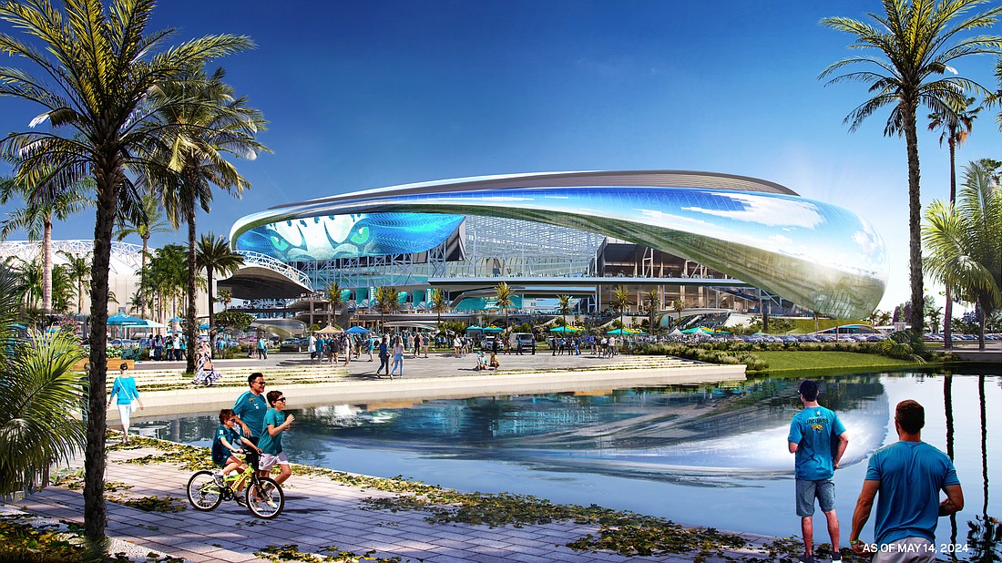 The Jacksonville Jaguars 'Stadium of the Future' is shown in this rendering released May 14.