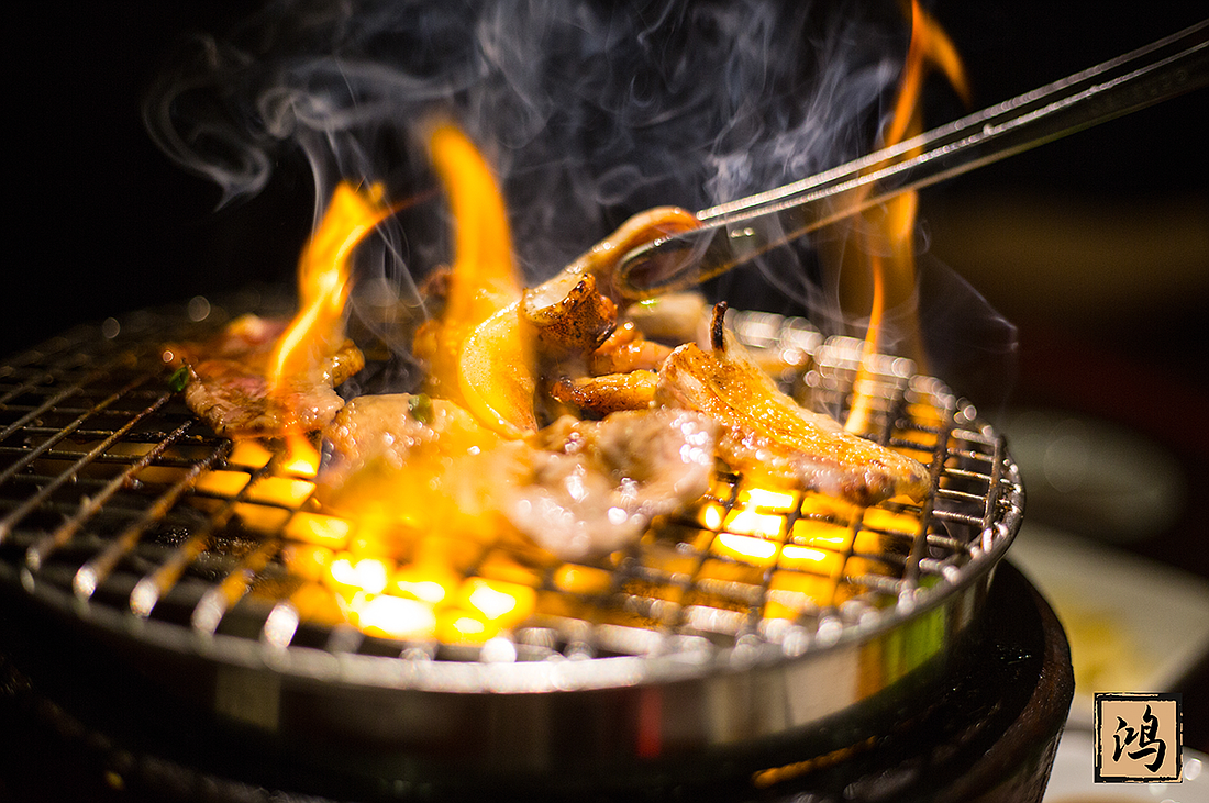 Korean BBQ being cooked up at Hong BBQ & Hot Pot location in Bradenton.