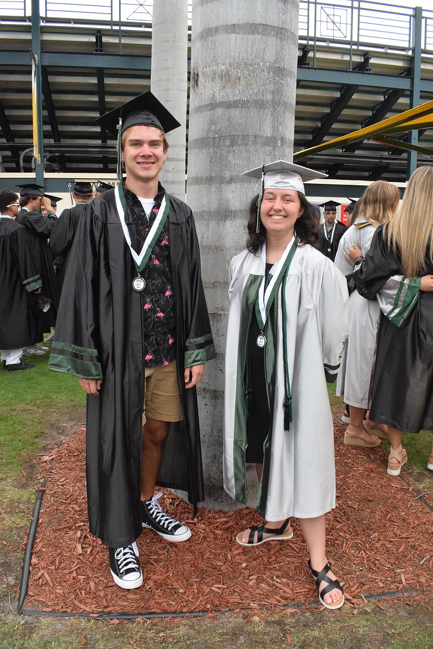 Lakewood Ranch High School's Ethan Kranert and Kaylie Adams are ready for their next chapters. Kranert is going to Florida Gulf Coast University while Adams will attend the University of South Florida.