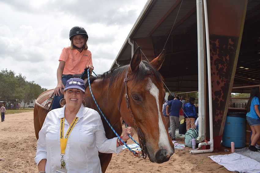 Fourth grader Annabelle Wendell loves showing off her skills to her teacher, Jackie Blue, and her classmates.