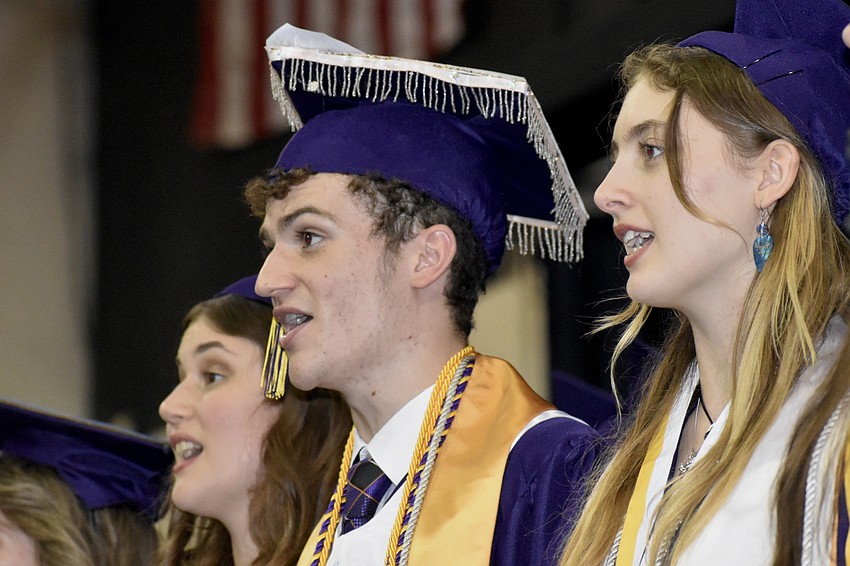 Chloe Johnson, Fed Hradrek and Aurora Newcomb perform 
