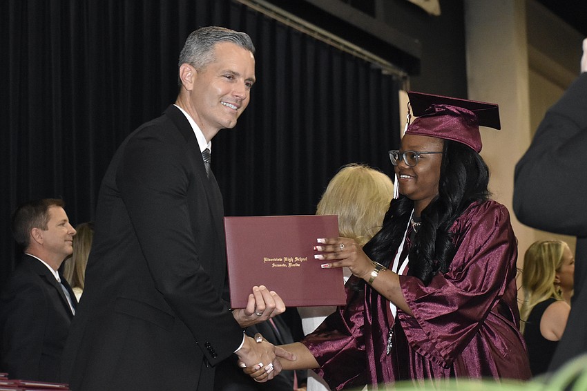 Superintendent Terry Connor and Amora Letecia Jean