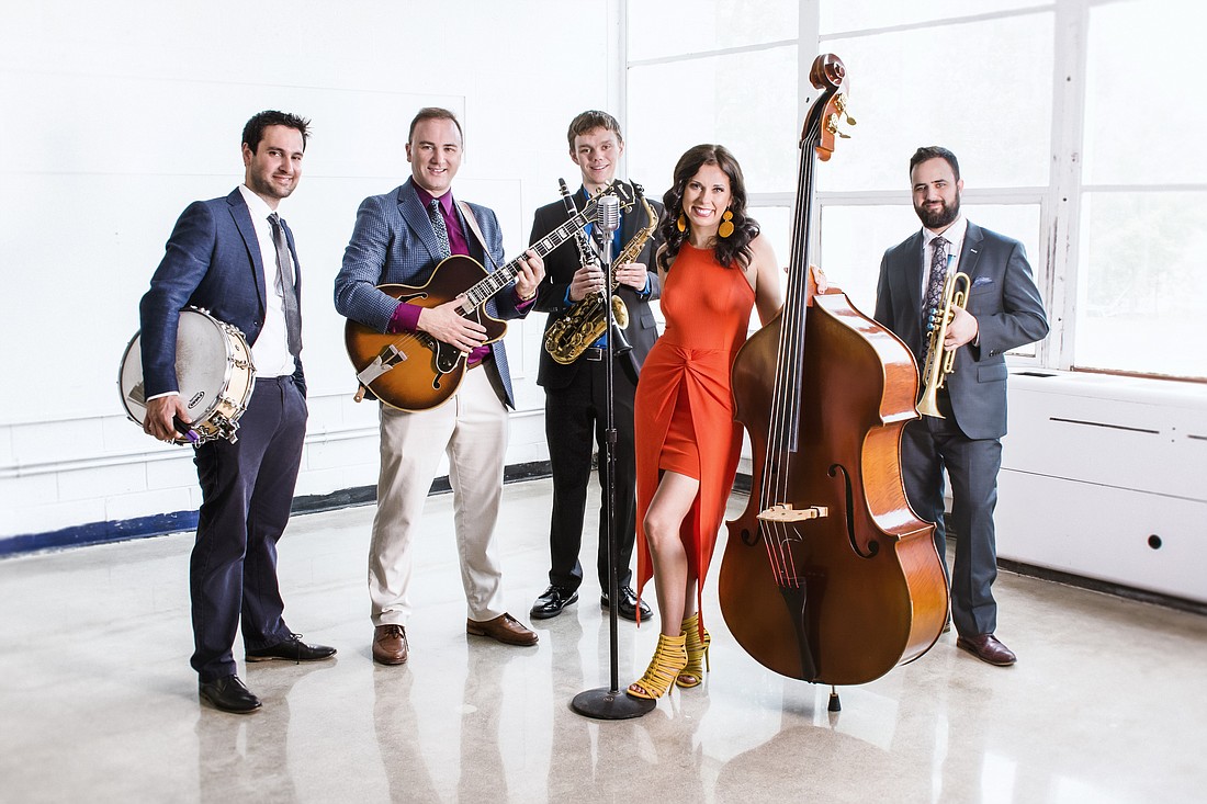 Jazz Club of Sarasota presents Hot Tonic Orchestra Thursday, Sept. 12, on the Marcy & Michael Klein Plaza of the Sarasota Art Museum.