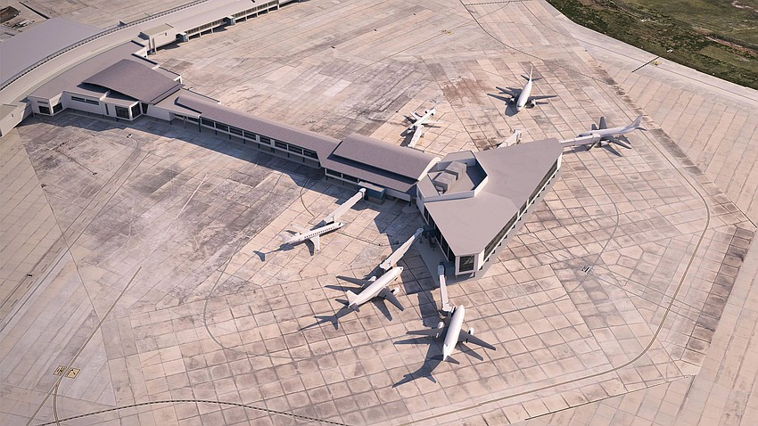 The new Concourse B at Jacksonville International Airport will have six gates.