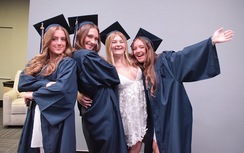 Although Grace Frazier, Devon Van Hoesen, Emilie McKenna and Zoe Atwell are going their separate ways after graduation, they say they'll maintain their close friendships.