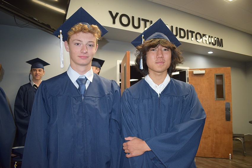 Logan Weitzner and Jacob Douglas say graduation has been a long time coming, but it feels good to celebrate the end of their time in high school.