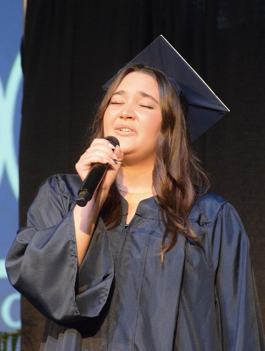 Gavin Gargano gives it her all in her final performance for The Out-of-Door Academy.