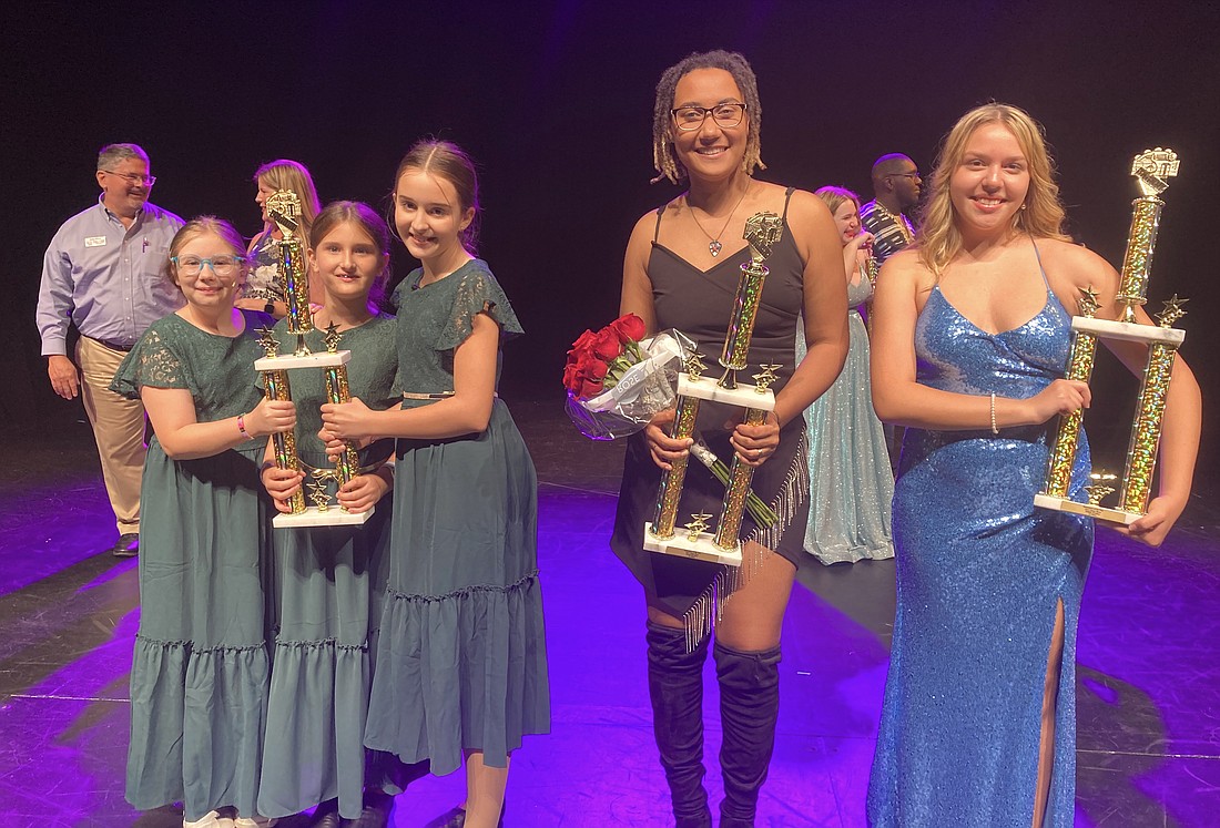 Spotlight on Flagler Youth Talent Show winners Annabelle Kocher, Emma Duncan and Sarah Duncan (Junior Division); K’imani Gervin-McCoy (Senior Division); and Sophia Paige (Middle Division). Courtesy photo