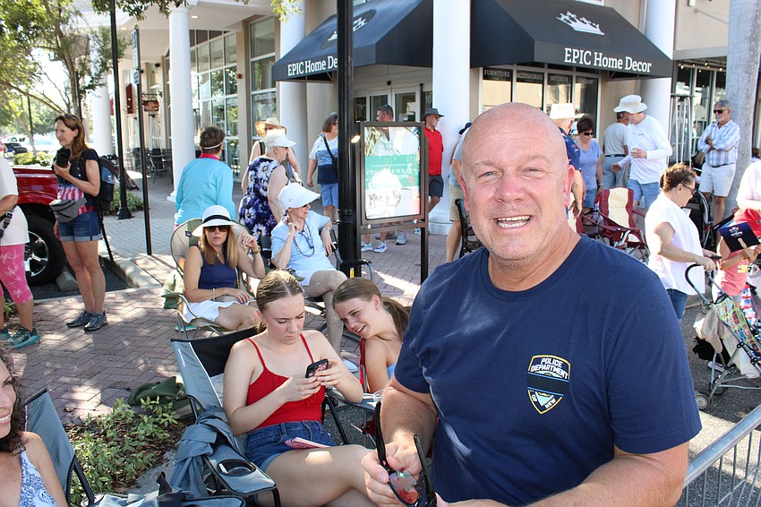 Lakewood Ranch's Eric Laschke, a former New York City Police Department officer, was happy to see former NYC fireman Steve Lubrino selected as the parade grand marshal.