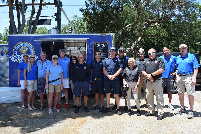 The Rotary Club of Longboat Key provided a free lunch for first responders from the Big Blue Grilled Cheese Company food truck on May 24.
