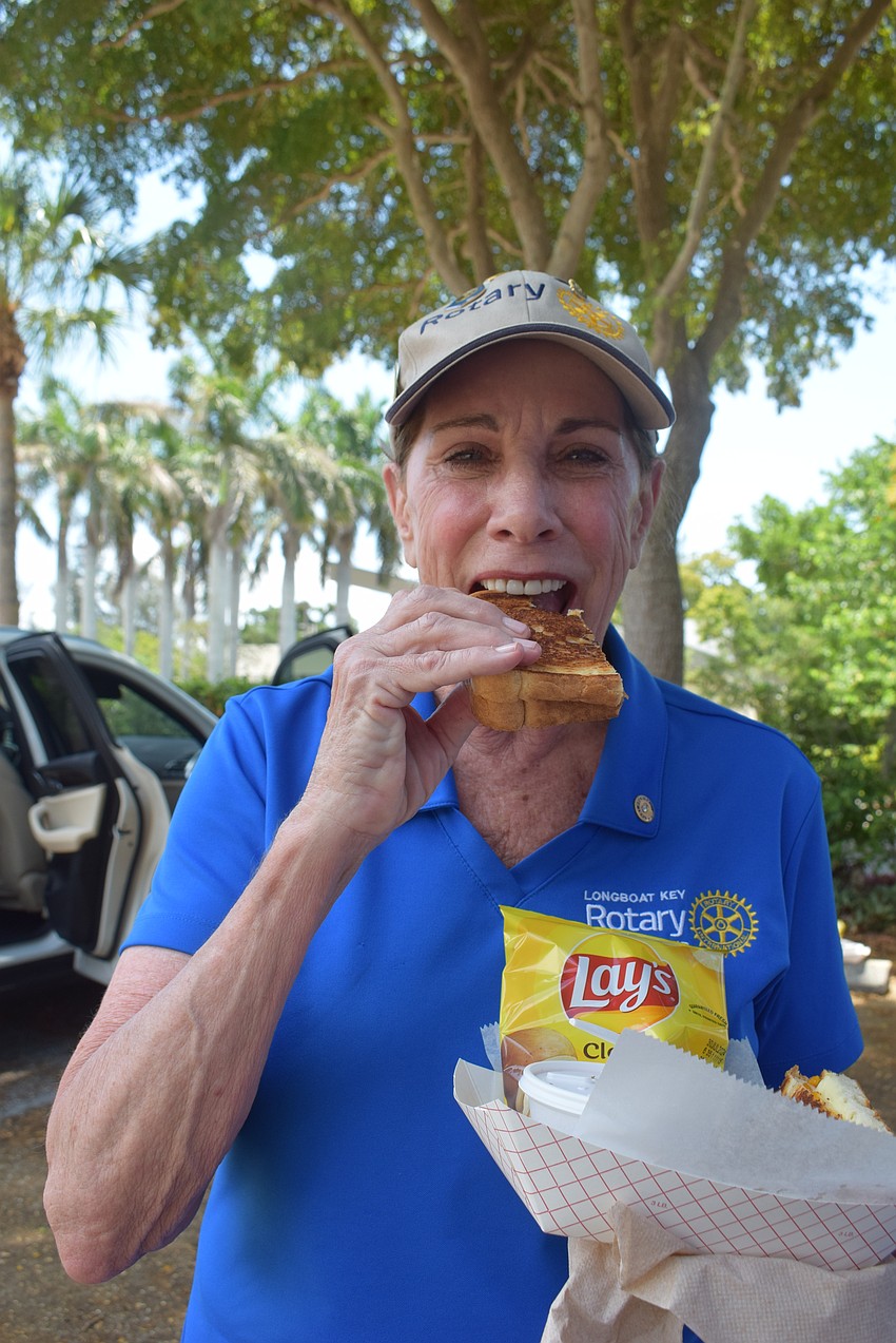 Nancy Rozance tried the classic grilled cheese from the Big Blue Grilled Cheese Comany truck.