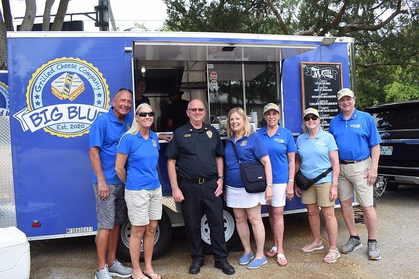 Terri Driver, Captain Robert Bourque, Ellen Greenberger, Nancy Rozance, Carol Erker and Jack Rozance