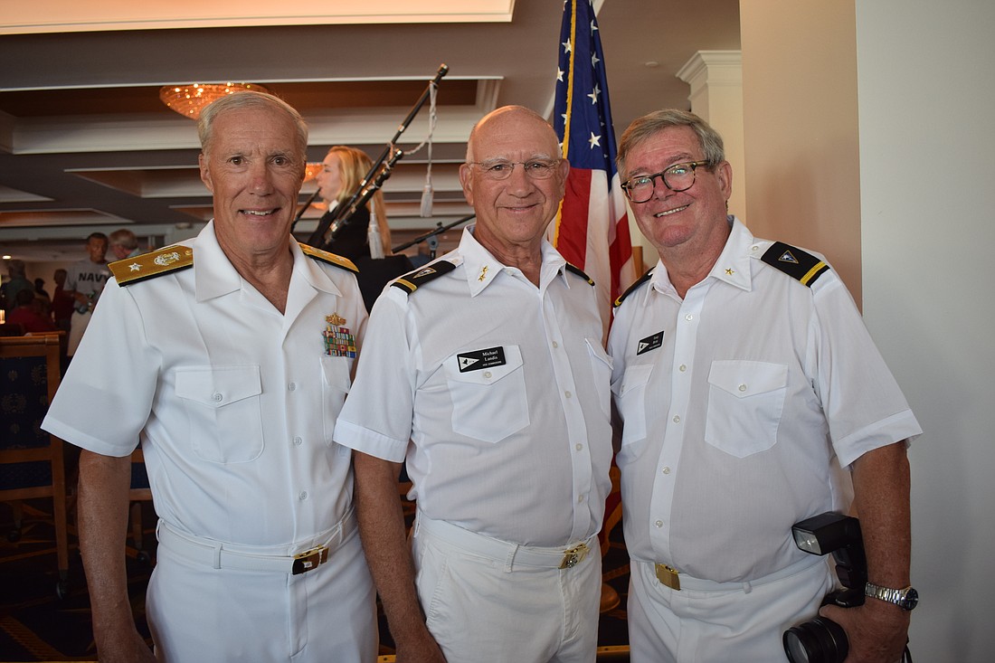 Commodore Steve Horton, Vice Commodore Michael Landis and Rear Commodore Tony Britt
