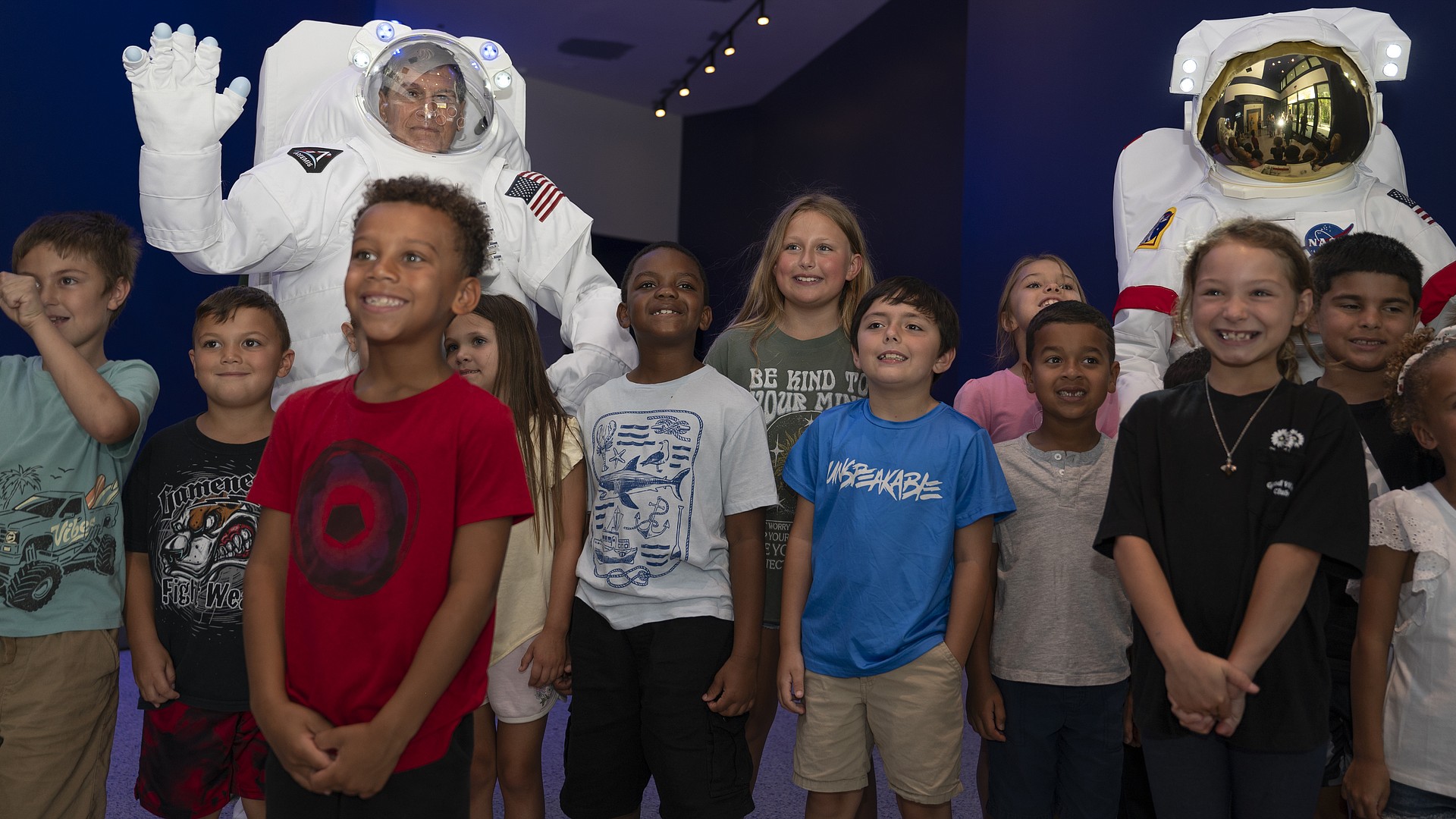 Astronauts for a day: Lowell Lohman and Carl Persis greet Spruce Creek ...