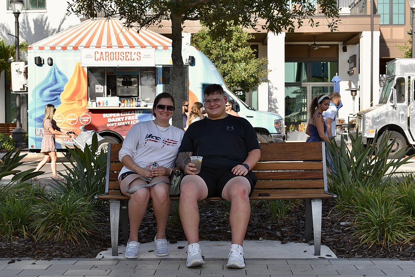 Ellenton resident Elizabeth Mitchell and Brandon resident Dillon Cowart regularly make the drive to Waterside Place for Ranch Nite Wednesday.