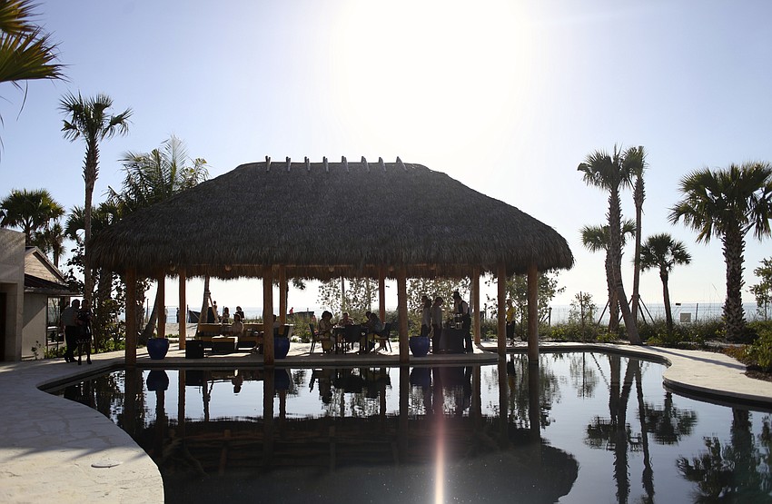 The Ohana house's pool area.