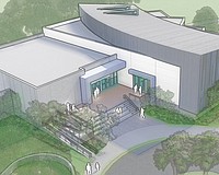A May 2024 rendering of the Sarasota County library on Longboat Key.