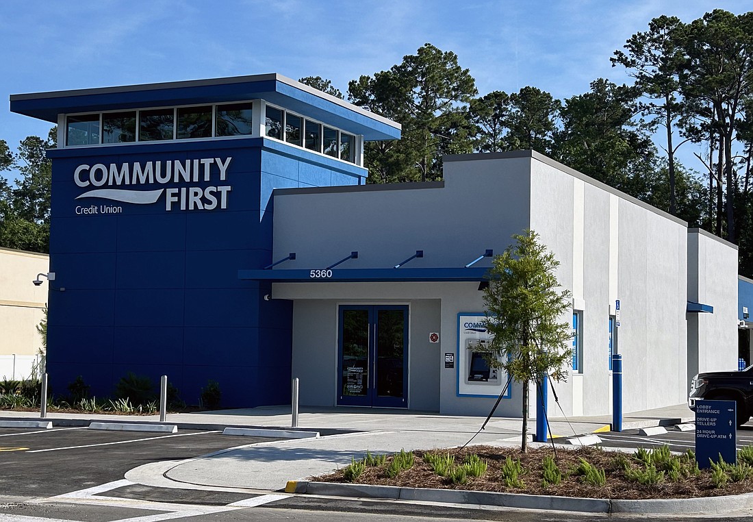 The Community First Credit Union’s 3,000-square-foot Murabella branch has a full-service drive-thru and two ATMs.