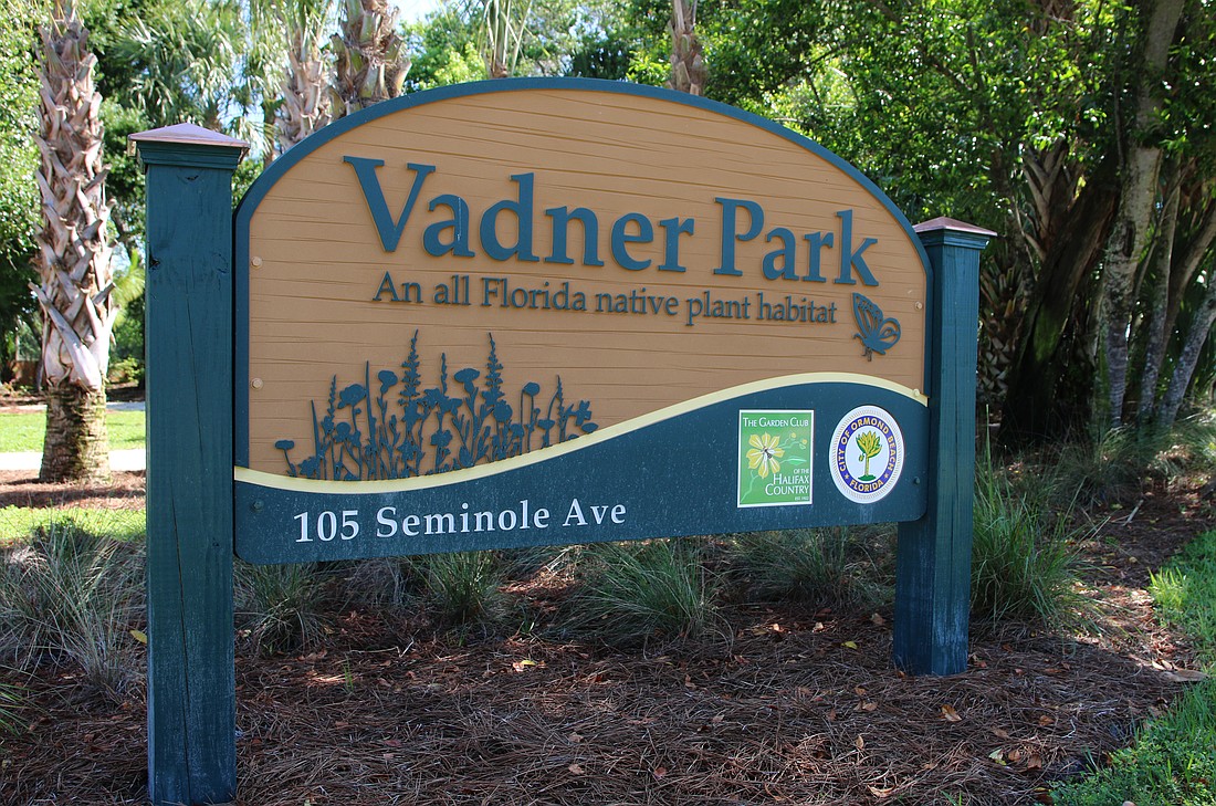 In 2022, Vadner Park became Ormond Beach’s first native plant park. File photo by Jarleene Almenas