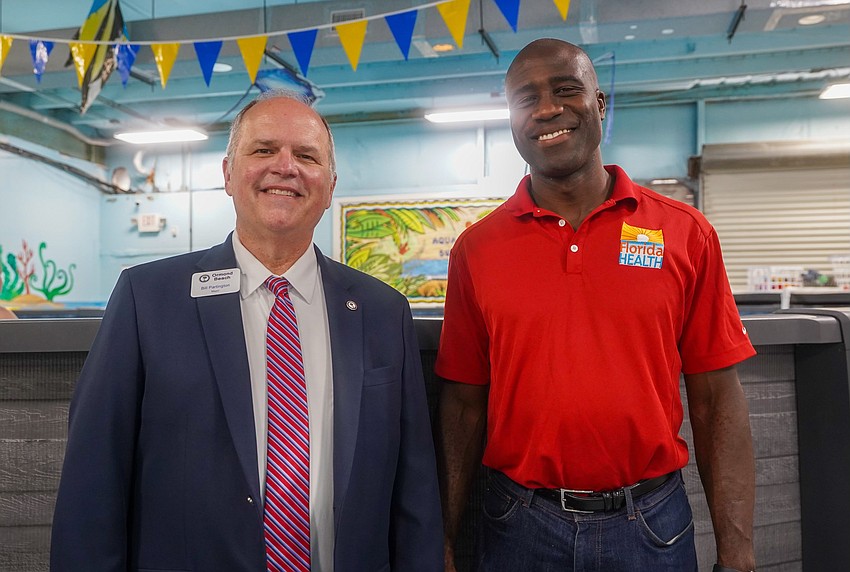 Ormond Beach Mayor Bill Partington and State Surgeon General Dr. Joseph Ladapo. Photo courtesy of the city of Ormond Beach
