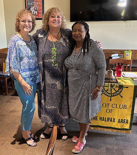 Missy Ridgway, Pilot International Florida district incoming governor; Laurie Kaye, PCHA president 2023-2024; and Janet Bryant, PCHA president 2024-2025. Courtesy photo