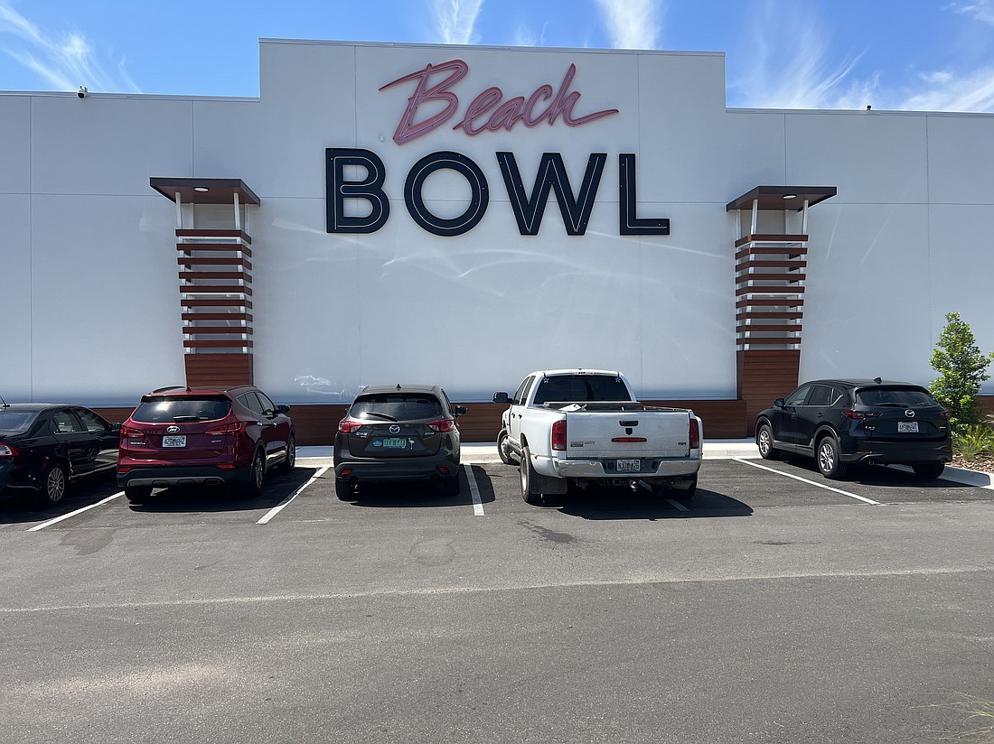 The original Beach Bowl sign is the only item left from the original facility opened in the 1950s.