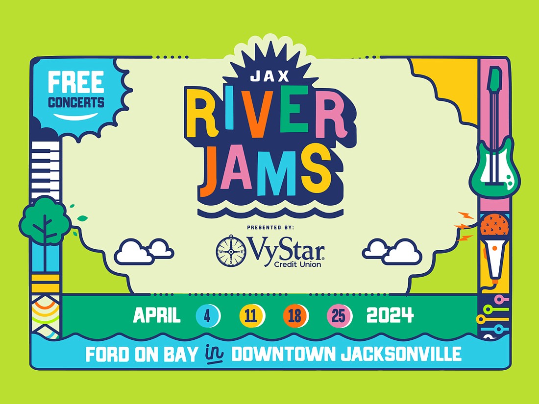 The logo for the 2024 Jax River Jams, which concluded April 25.