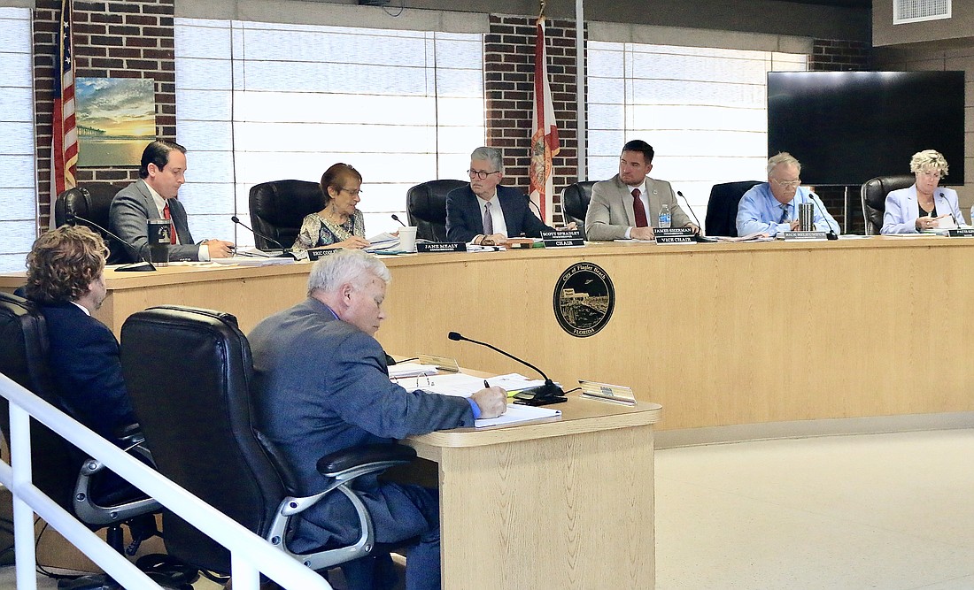 The Flagler Beach City Commission. Photo by Sierra Williams