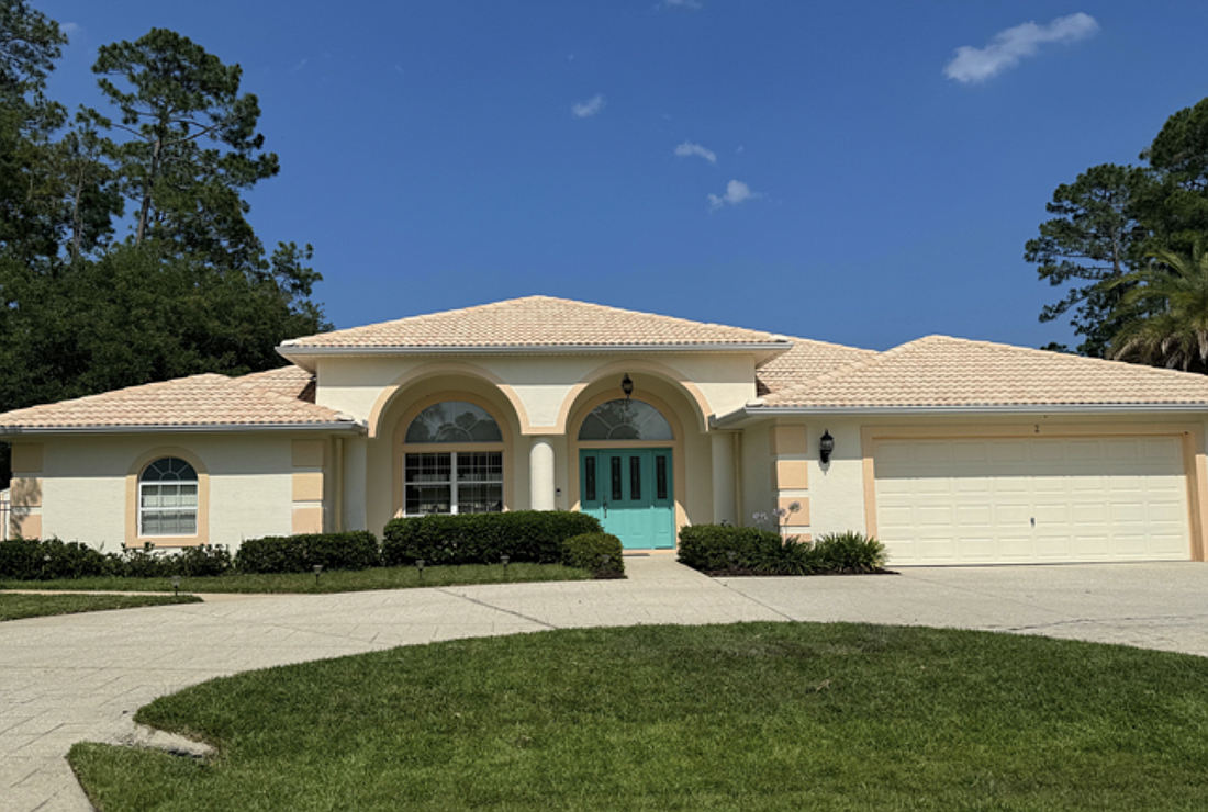 A Palm Coast home with an approved color palette. Image from Palm Coast City Council meeting documents