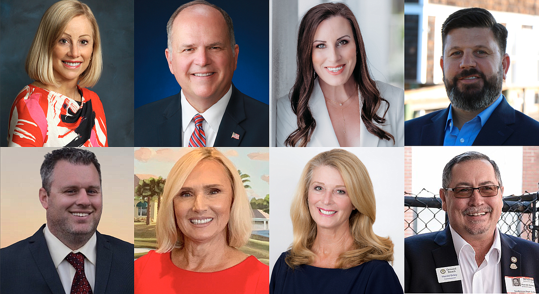 Top row: Susan Persis, Bill Partington, Kristin Deaton, Travis Sargent. Bottom row: Jason Leslie, Barbara Bonarrigo, Lori Tolland and Harold Briley. Courtesy photos