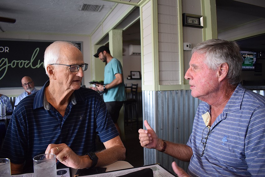 Dick McLaughlin and Andy Sawyer