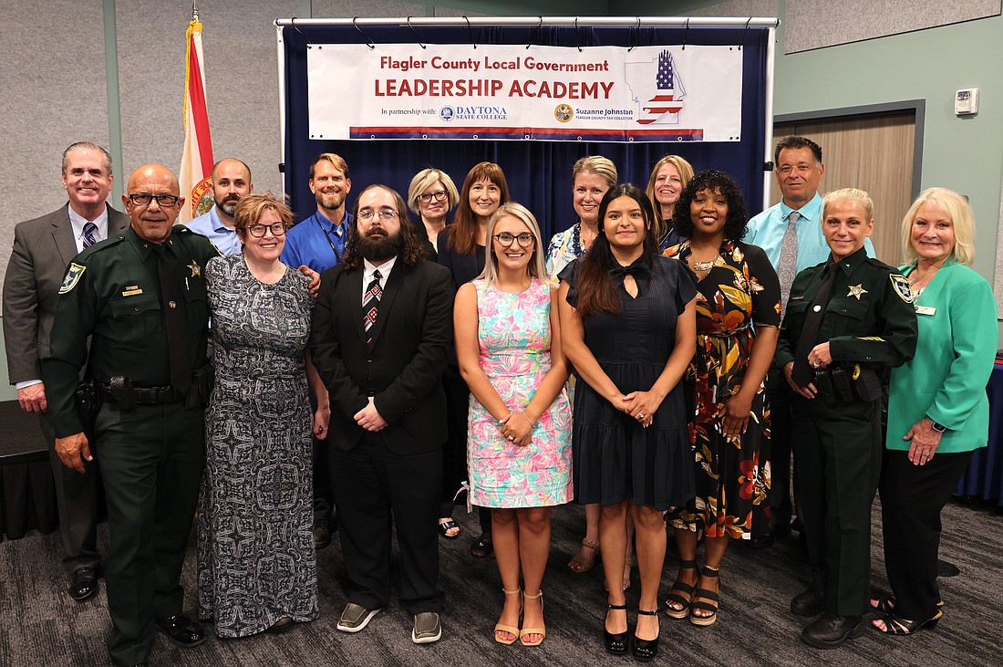 Fourteen professionals graduated from the Flagler County Local Government Leadership Academy at a special ceremony on June 13 at the Flagler County Sheriff’s Office Operations Center. Courtesy photo