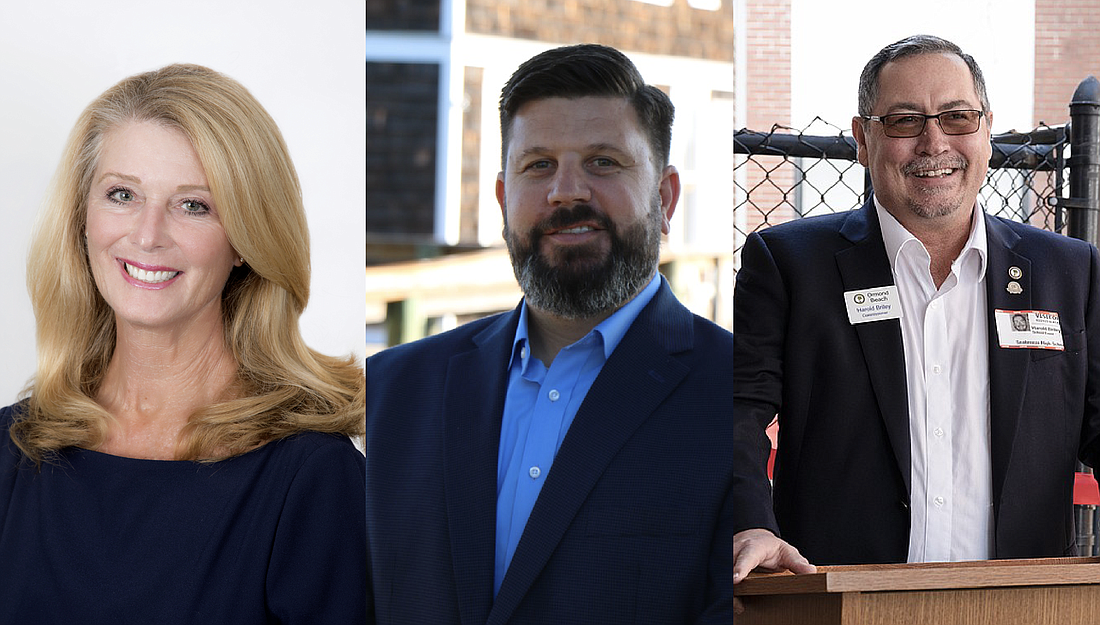 City Commissioners Lori Tolland, Travis Sargent and Harold Briley have been reelected. Courtesy photos