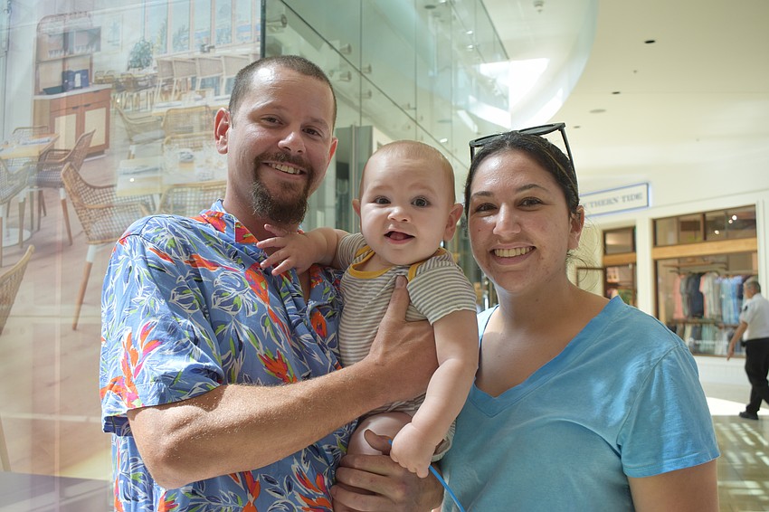 North Port's Anthony Saponara celebrates his first Father's Day with 8-month-old Julien Saponara and Stephanie Saponara.