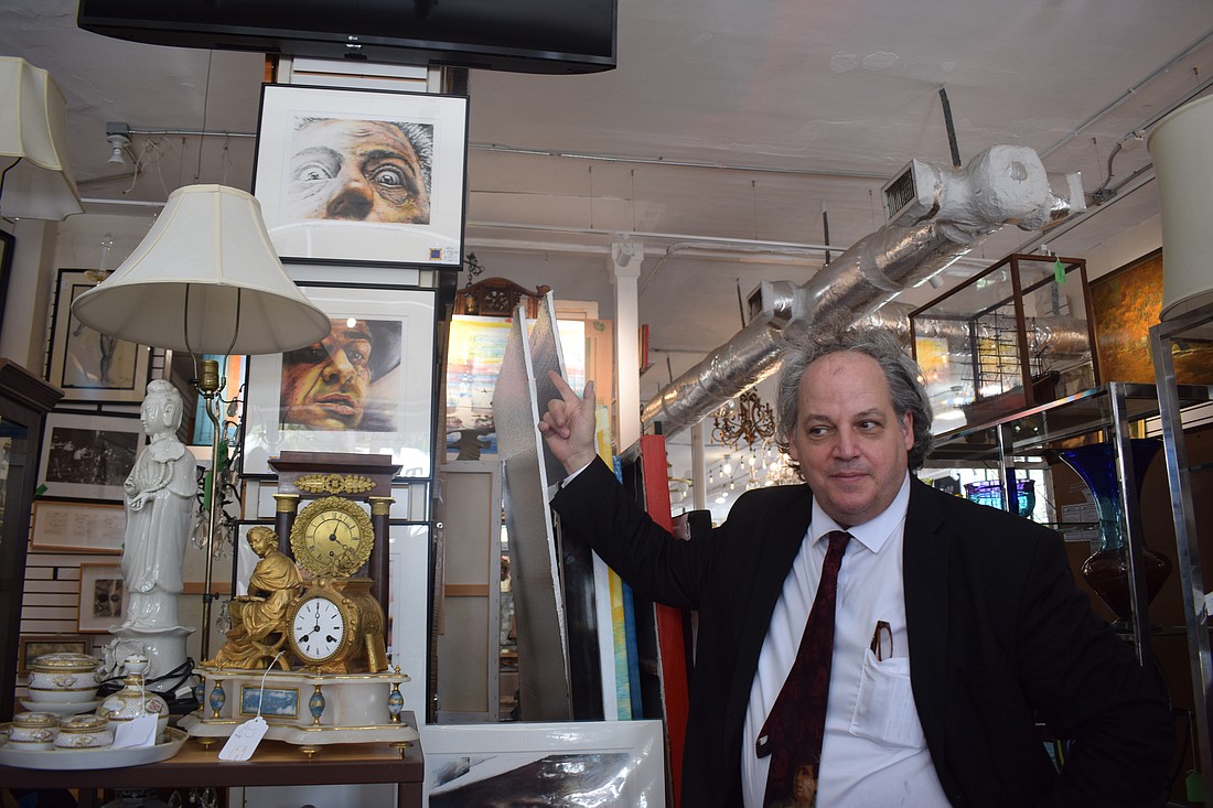 Gus Mollasis loves to display different items relating to cinema in Sarasota Estate Auction.