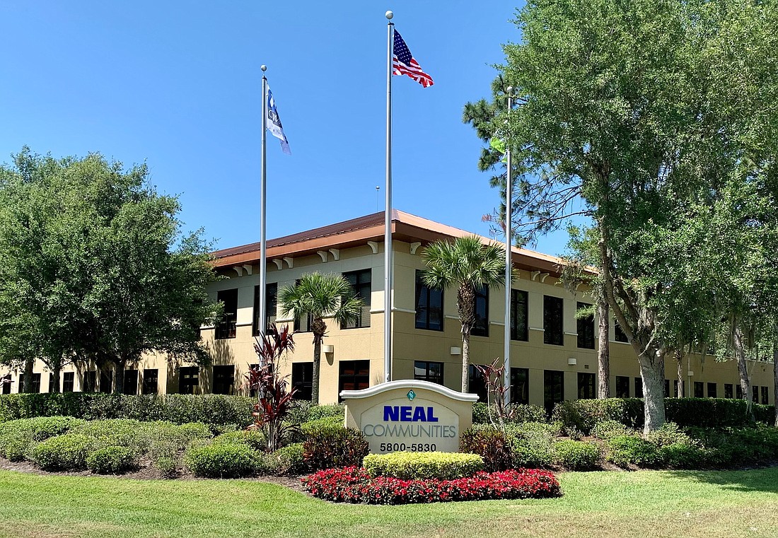 The Neal Communities headquarters at 5800 Lakewood Ranch Blvd., Sarasota.