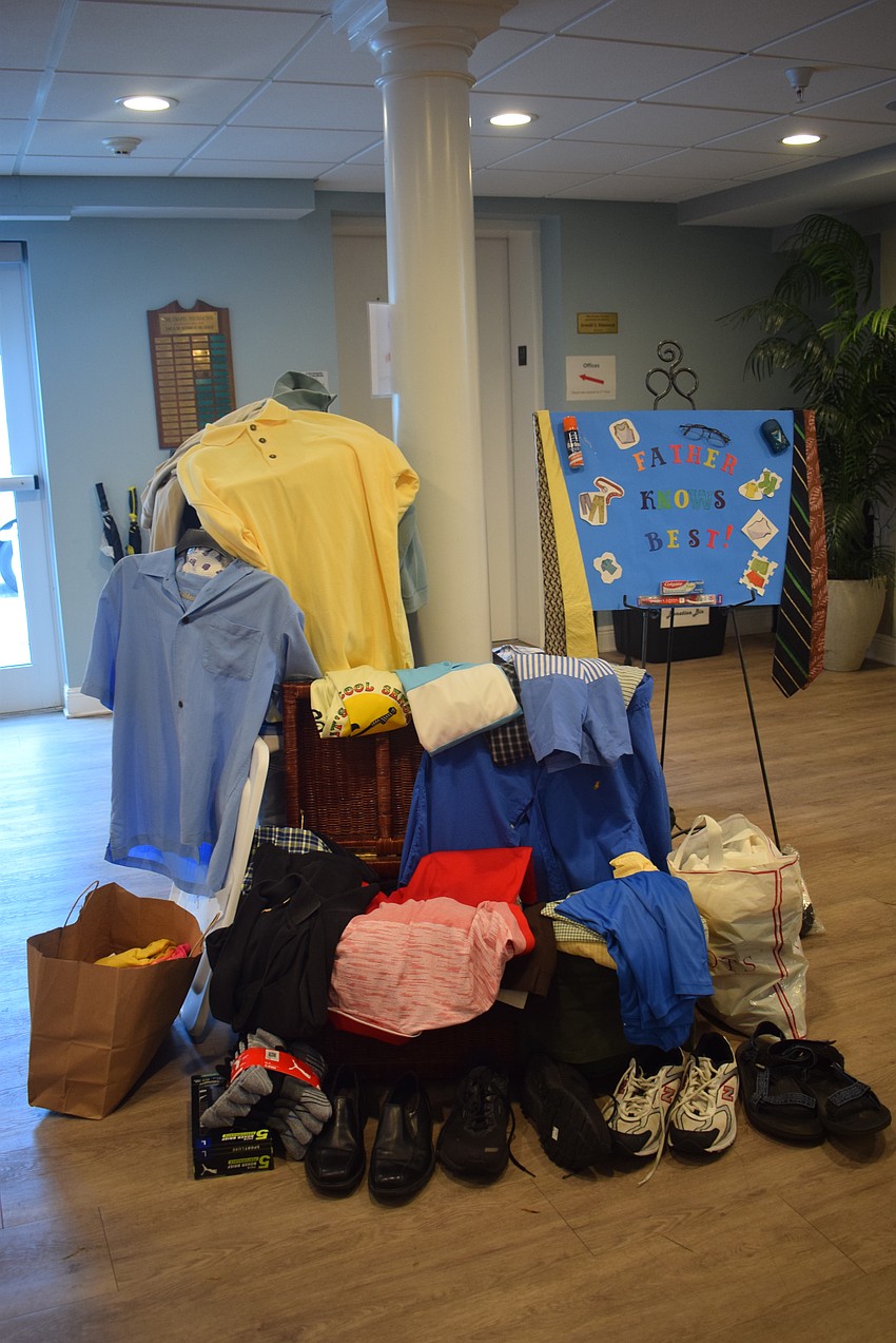 Longboat Island Chapel collected men's clothing to donate to Mt. Carmel Resource Center in Palmetto.