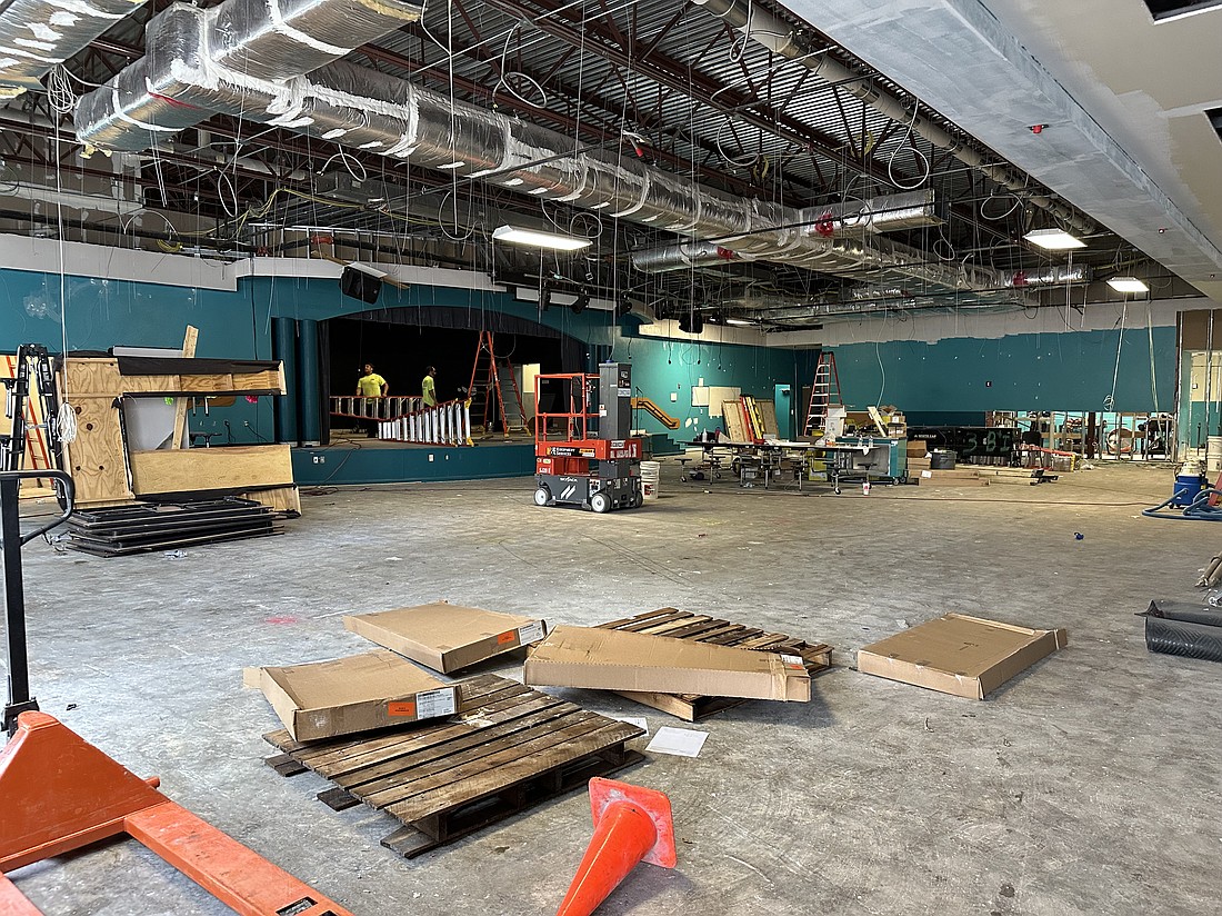 Progress continues on the renovation of Carlos E. Haile Middle School. The project is estimated to be complete in December.