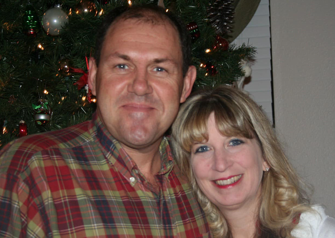 Patty Myers, right, and her husband Tony.