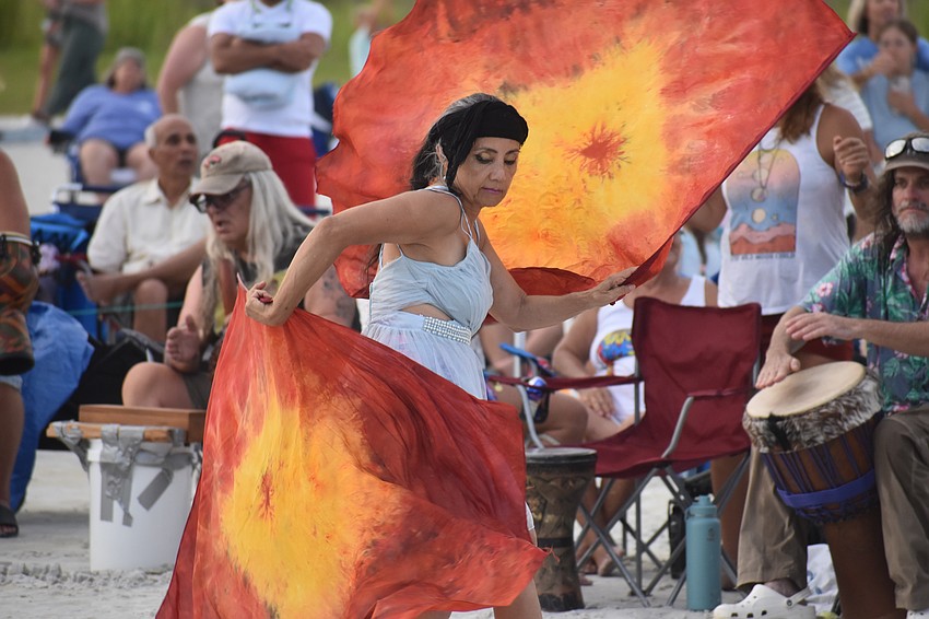 Marguerite Barnett brings a touch of color to the dances.