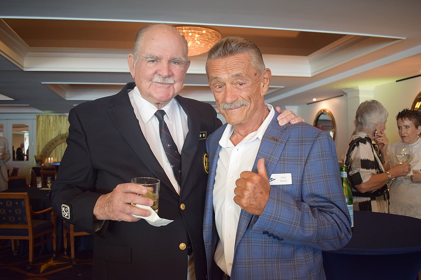 Former Commodore Curt Schantz and John Roble