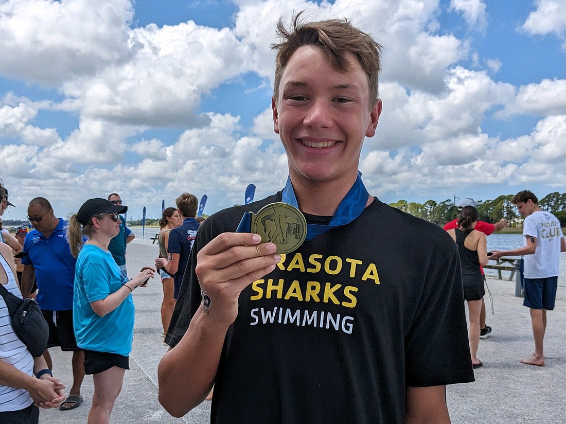 Sarasota Sharks swimmer Colin Jacobs.