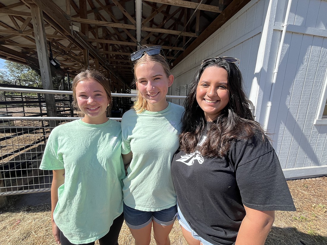 Lakewood Ranch High School's Kennedy Hoeper, Emma Syfert and Kendall Huerta say the future of agriculture is bright. They each plan to have careers in some facet of agriculture.