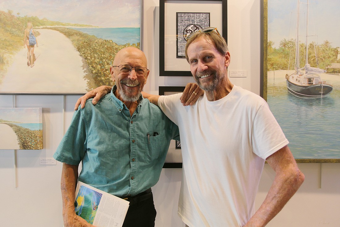Glenn Steinberg and David Hettel have reconnected after over four decades apart. Photo by Jarleene Almenas