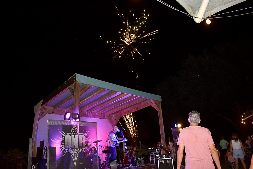 Fireworks cap off the Red, White and Blueberry Festival on June 29.