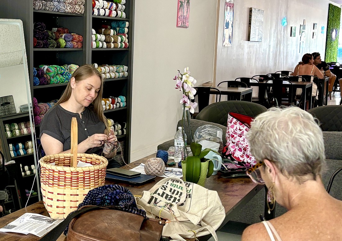 The Hashtag Cafe opened 18 months ago and recently expanded to add a yarn business.